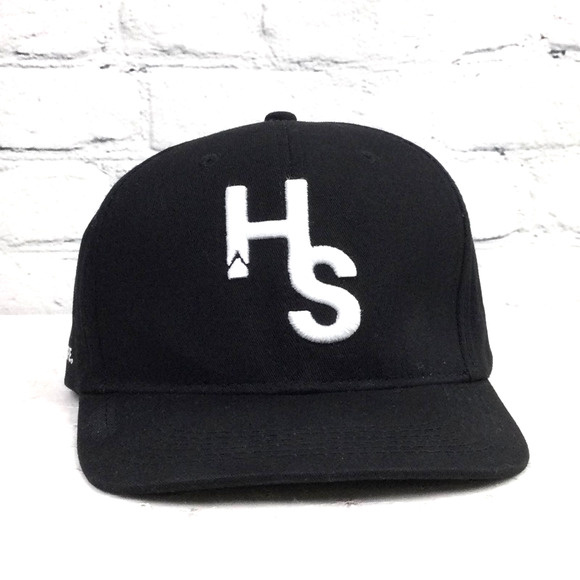 Higher Standards Black Dope White Embroidered Logo Cotton Snapback Hat - Picture 11 of 11